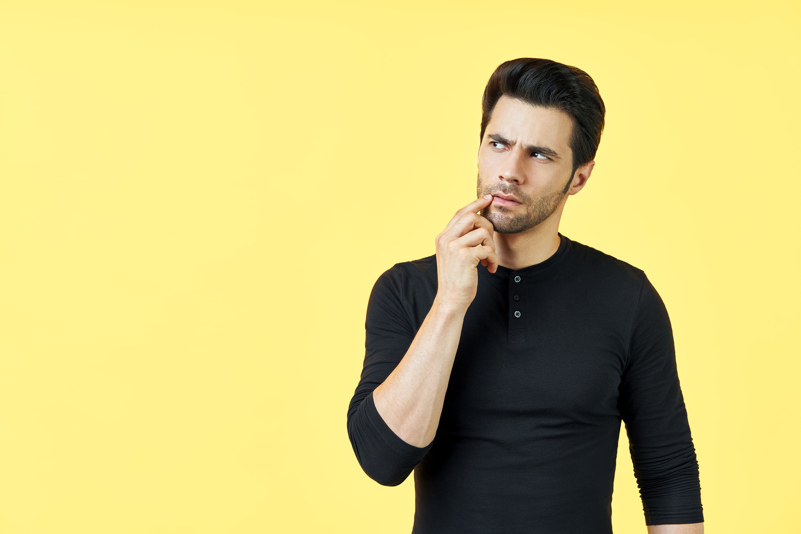 Portrait of a Man Thinking